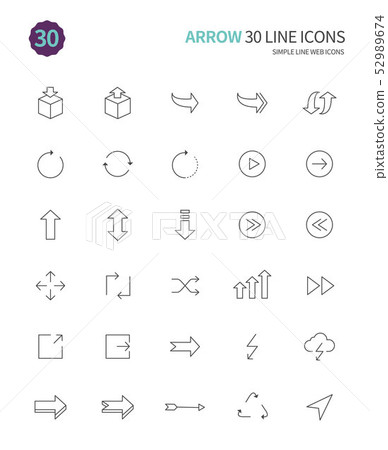 Arrow line icon 52989674