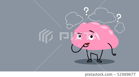 frustrated human brain organ thinking chat... - Stock Illustration  [52989677] - PIXTA