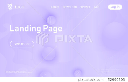 Landing page. Geometric background. 52990303
