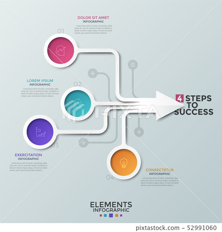 Modern Infographic Template - Stock Illustration [52991060] - PIXTA
