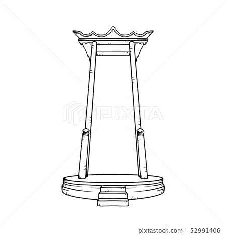 Giant Swing Thailand illustration. 52991406