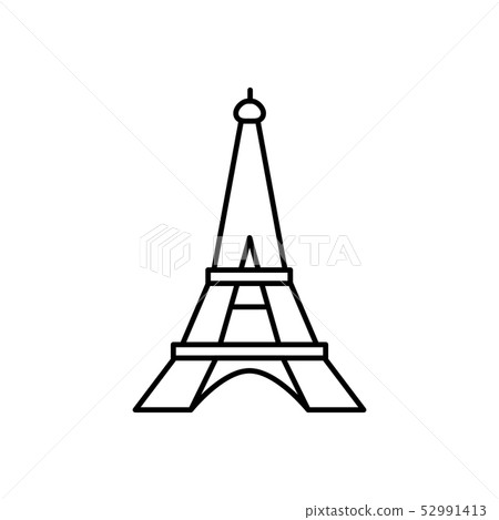 Eiffel Tower icon vector illustration. Eiffel Tower icon vector illustration. 52991413
