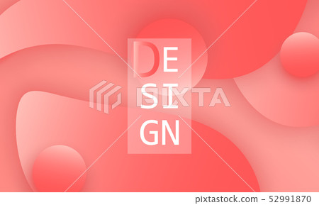 Coral color abstract background. Vector. 52991870