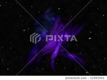 Star field in space and a nebulae. 3D rendering Star field in space and a nebulae. 3D rendering 52993081