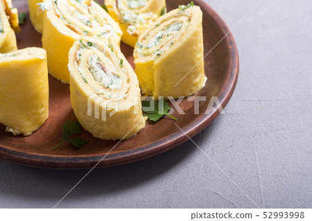 Homemade Eggs omelet rolls Homemade Eggs omelet rolls 52993998