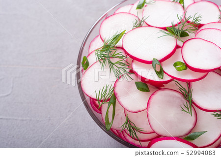 Healthy vegetarian radish salad Healthy vegetarian radish salad 52994083