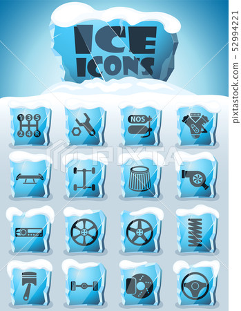 auto tuning icon set - Stock Illustration [52994221] - PIXTA