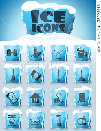 cleaning company icon set 52994818