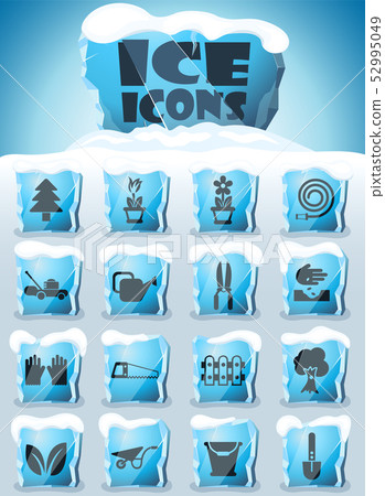 landscape design icon set 52995049