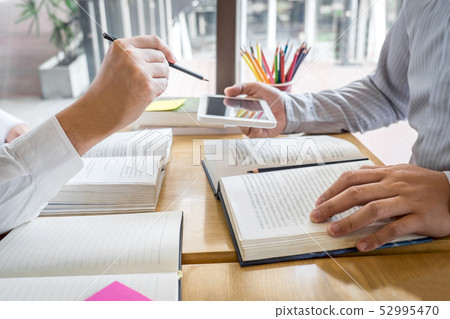 Tutor, learning, education, Group of teenager 52995470