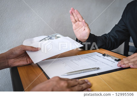 Anti bribery and corruption concept, Business man Anti bribery and corruption concept, Business man 52995506