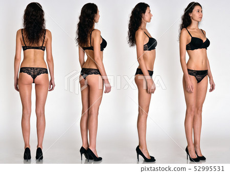 Many woman figures full lengh from all angles in underwear Many woman figures full lengh from all angles in underwear 52995531