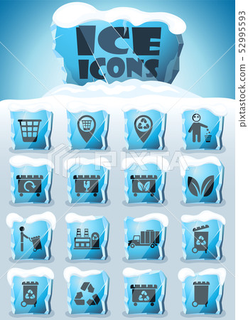 garbage icon set 52995593