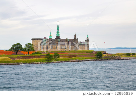 Kronborg Castle on the shore in Helsingor Kronborg Castle on the shore in Helsingor 52995859
