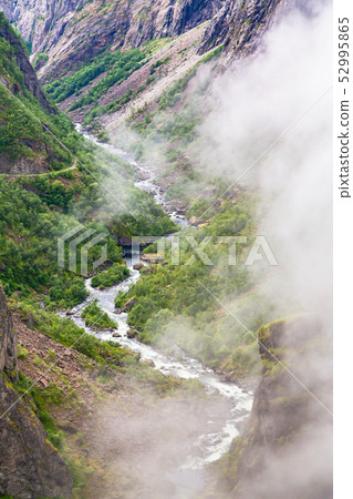 Falls in mountains of Norway 52995865
