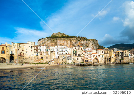 Cefalu, medieval village of Sicily island, Italy 52996010