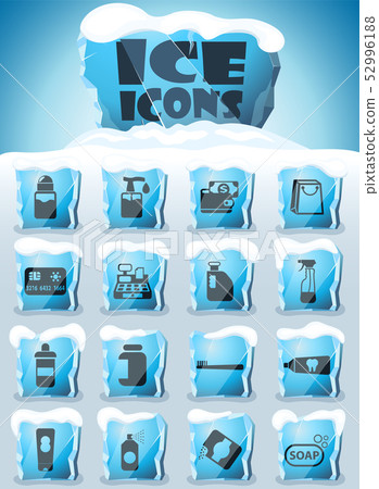 chemicals store icon set chemicals store icon set 52996188