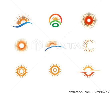 Sun logo generic Icon Template 52996747
