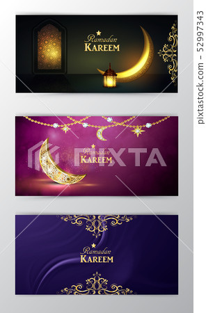 Ramadan Kareem, greeting background vector 52997343