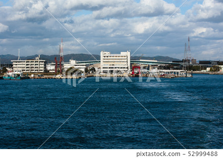 Himeji port in the Seto Inland Sea, Japan 52999488