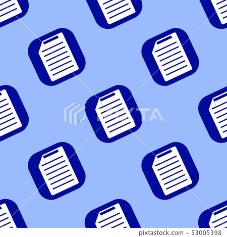Document Pattern Icon Document Icon seamless pattern. Flat design symbol - Stock Illustration ...