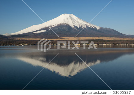 Mount Fuji seen from Lake Yamanaka in the morning, 53005527