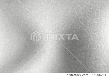 Glowing silver wave steel sheet surface, abstract 53006201