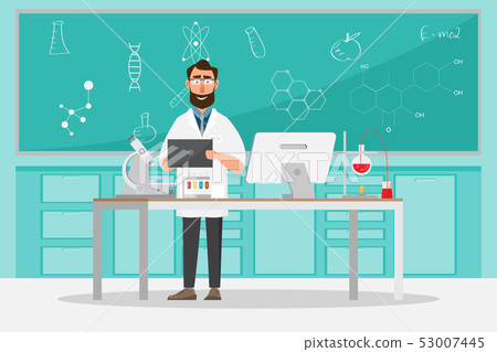 medical concept. Scientists man research in a 53007445