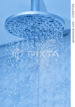 Shower water flowing Shower water flowing 53007595