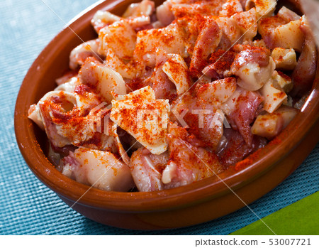 Spanish dish - roasted pig ears Spanish dish - roasted pig ears 53007721