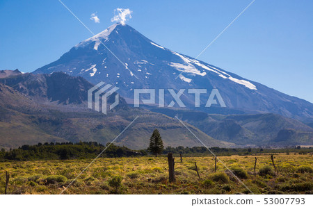 Lanin volcano in the Andes 53007793