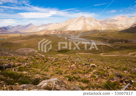 View of Andes mountains, Valle Hermoso 53007817