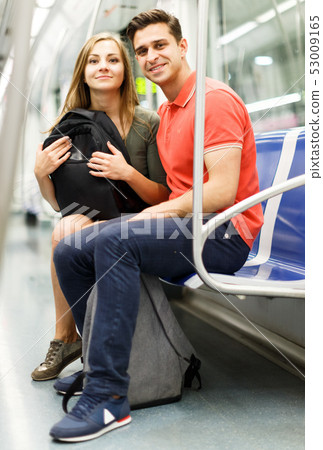 Couple is traveling and moving around the city Couple is traveling and moving around the city 53009165