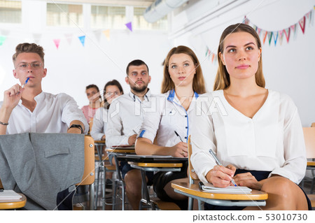Group of students on lecture Group of students on lecture 53010730