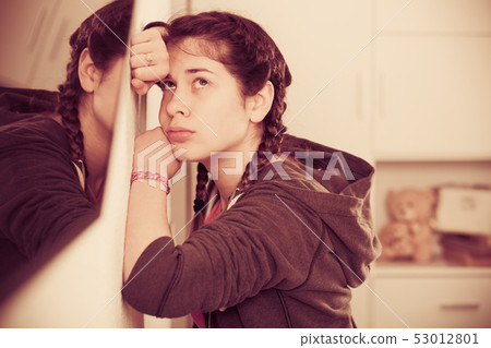 Girl being sad 53012801