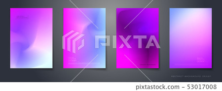 Vector set of gradient color design for background Vector set of gradient color design for background 53017008