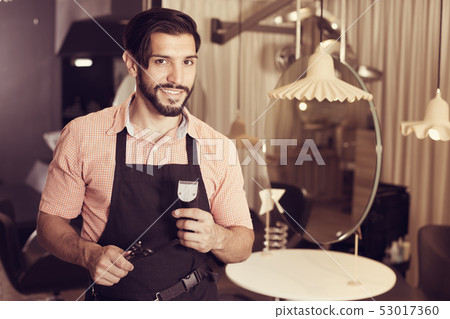 professional man hairdresser in salon professional man hairdresser in salon 53017360