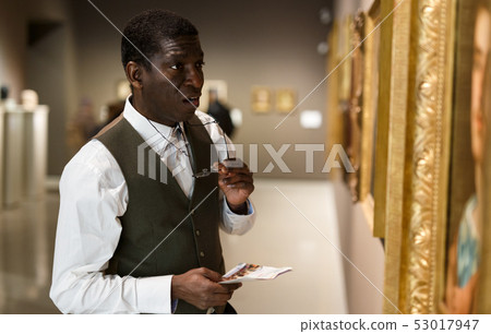 Disappointed man on exposition Disappointed man on exposition 53017947