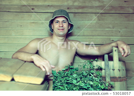 Guy in sauna 53018057