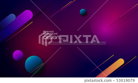 Abstract dynamic motion of geometric shape 53019079