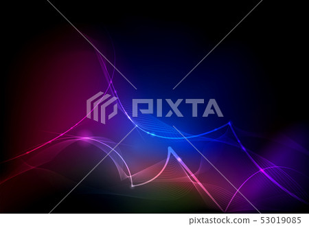 Illustration Abstract glowing, neon light effect Illustration Abstract glowing, neon light effect 53019085