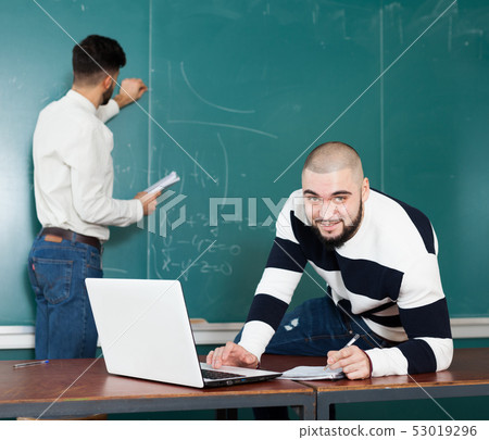 Students preparing for exams together Students preparing for exams together 53019296