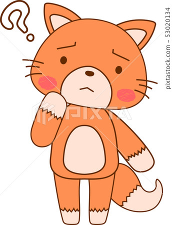 狐狸可愛全身吉祥物面部表情構成反應 53020134