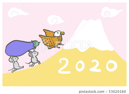 新年的卡像圖畫書年份明信片明信片模板側 新年的卡像圖畫書年份明信片明信片模板側 53020160