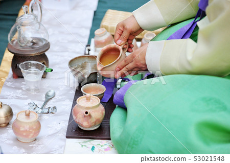 韓國茶飲料的茶道 韓國茶飲料的茶道 53021548