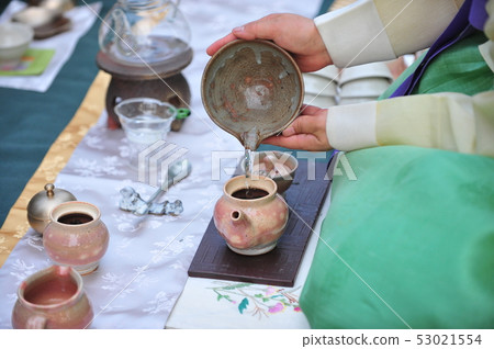 韓國茶飲料的茶道 韓國茶飲料的茶道 53021554