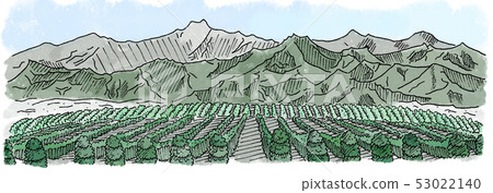 日高山（彩色筆繪製天空） 53022140
