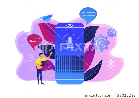 Smart speaker concept vector illustration. 53023285