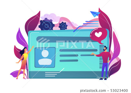 Smart ID card concept vector illustration. 53023400