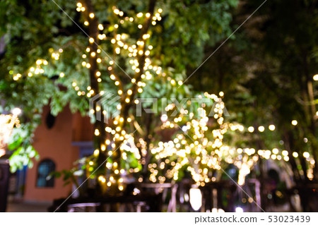 Blur - bokeh - Decorative outdoor string lights 53023439